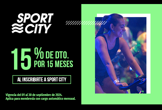 15% de descuento en Sport City