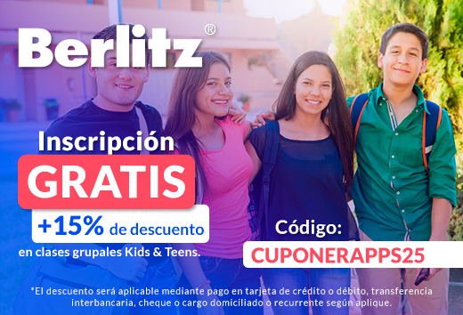 InscripciÃ³n GRATIS + 15% OFF en clases grupales Kids & Teens