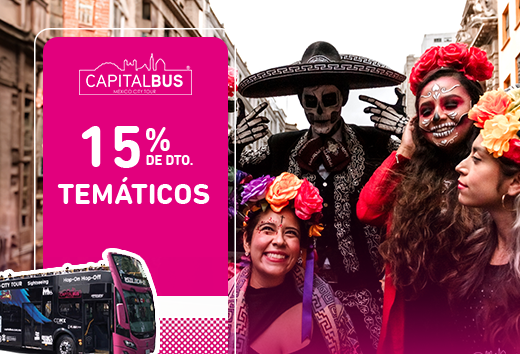 15% OFF para tours temÃ¡ticos.