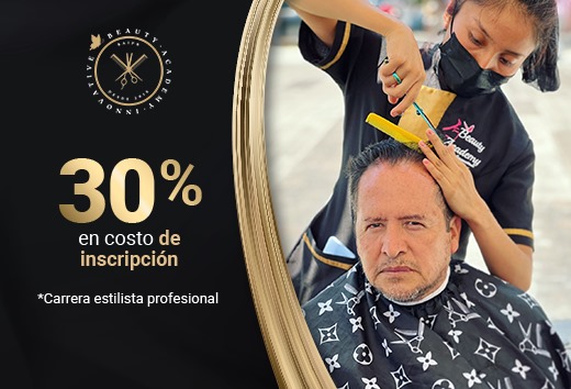 30% OFF en Carrera estilista profesional