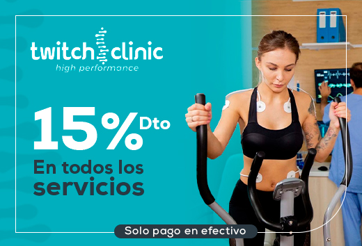 15% en todos los servicios Twitch Clinic