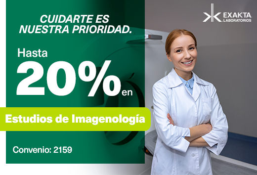 Hasta 20% de descuento en Estudios de ImagenologÃ­a