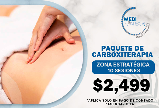 Paquete de Carboxiterapia en zona estratÃ©gica por $2,499