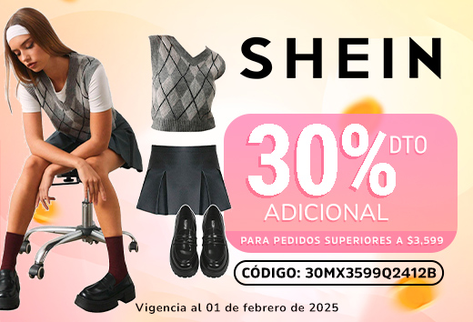 30% dto. en compras mayores a $3,599