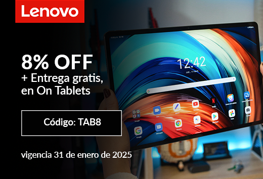 8% de descuento en Tablets