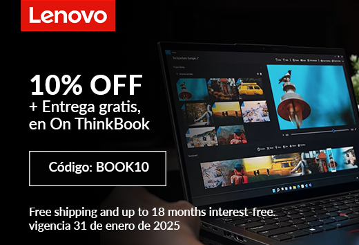 10% OFF en ThinkBook models.