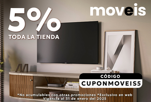 5% OFF en toda la tienda