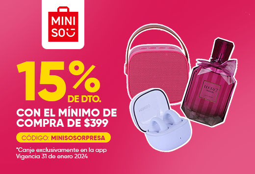 15% de descuento en Miniso