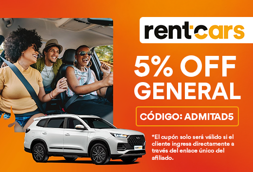 5% de descuento en Rentcars