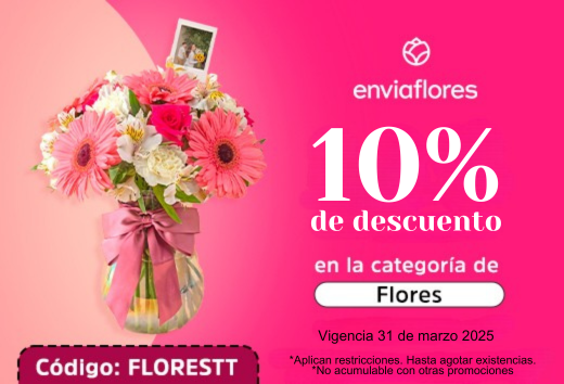 10% de descuento en la categorÃ­a de Flores